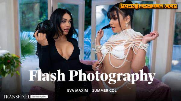 AdultTime: Eva Maxim, Summer Col - Flash Photography (Oral, Cumshot, Transsexual, Shemale) 2160p