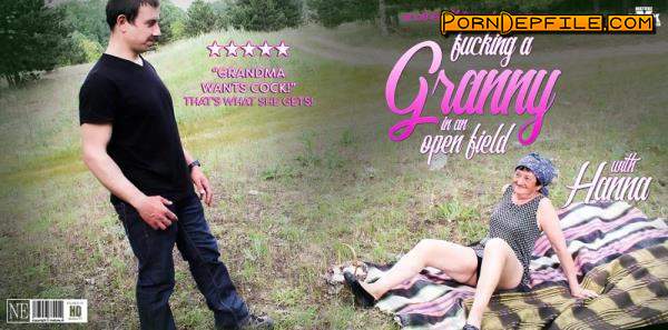 Mature, nl: Hanna D (73), Roberto (30) - 73 year old grandma Hanna D. seduced a younger stranger to fuck her in an open field (Granny, Doggystyle, Teen, Mature) 1080p