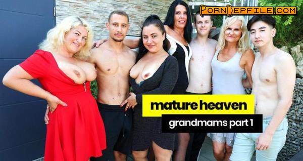 GrandMams, AdultPrime: Agnes Blonde, Claudia Xenia Nice, Eva Tittie, Christina Santes - Mature heaven on earth Part 1 (Hardcore, Doggystyle, Mature, Group Sex) 1080p