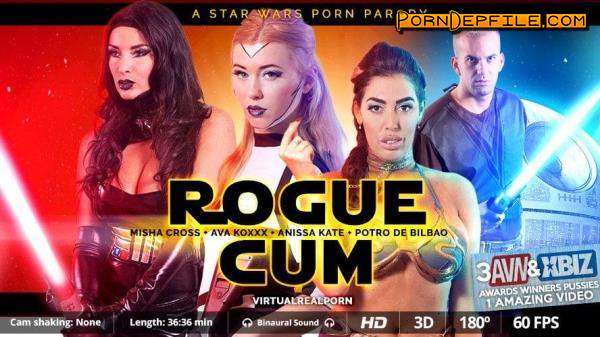 VirtualRealPorn: Anissa Kate, Misha Cross, Ava Koxxx - Rogue cum (VR, France, SideBySide, Oculus) (Oculus Rift, Vive) 1600p