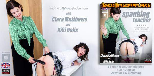 Mature.nl: Clara Matthews (EU) (47), Kiki Helix (28) - Hot lesbian student Kiki Helix gets her ass red hot spanked by strict teacher Clara Matthews (Milf, Mature, Lesbian, Fetish) 1080p