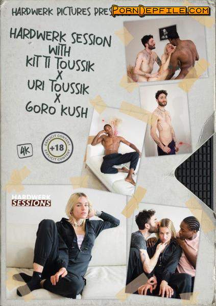 HardWerk: Kitti Toussik - Session with Kitti Toussik, Uri Toussik and Goro Kush (Tattoo, Blonde, Interracial, Threesome) 1080p