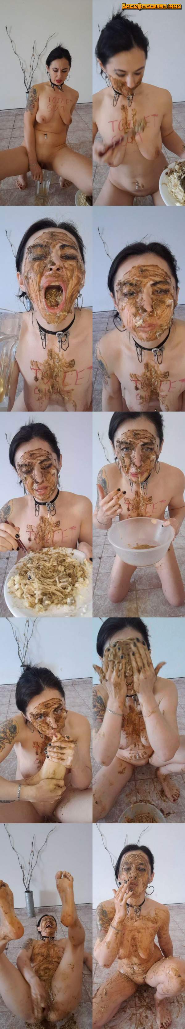 ScatShop: LiliXXXFetish - 50 Min Shit Spagetti Mess Eating Smearing Rolling in a Mess (Eat shit, Big shit, Vomit, Scat) 1920p